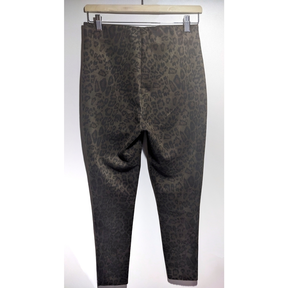 Zara | Faux Suede Leopard Hi-Rise Leggings - Picture 4 of 8